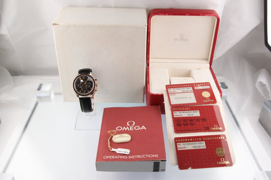 Used OMEGA Speedmaster Broad Arrow 1957 Rose Gold Bezel 321.93.42.50.13.001 Serviced - RYBrandshop