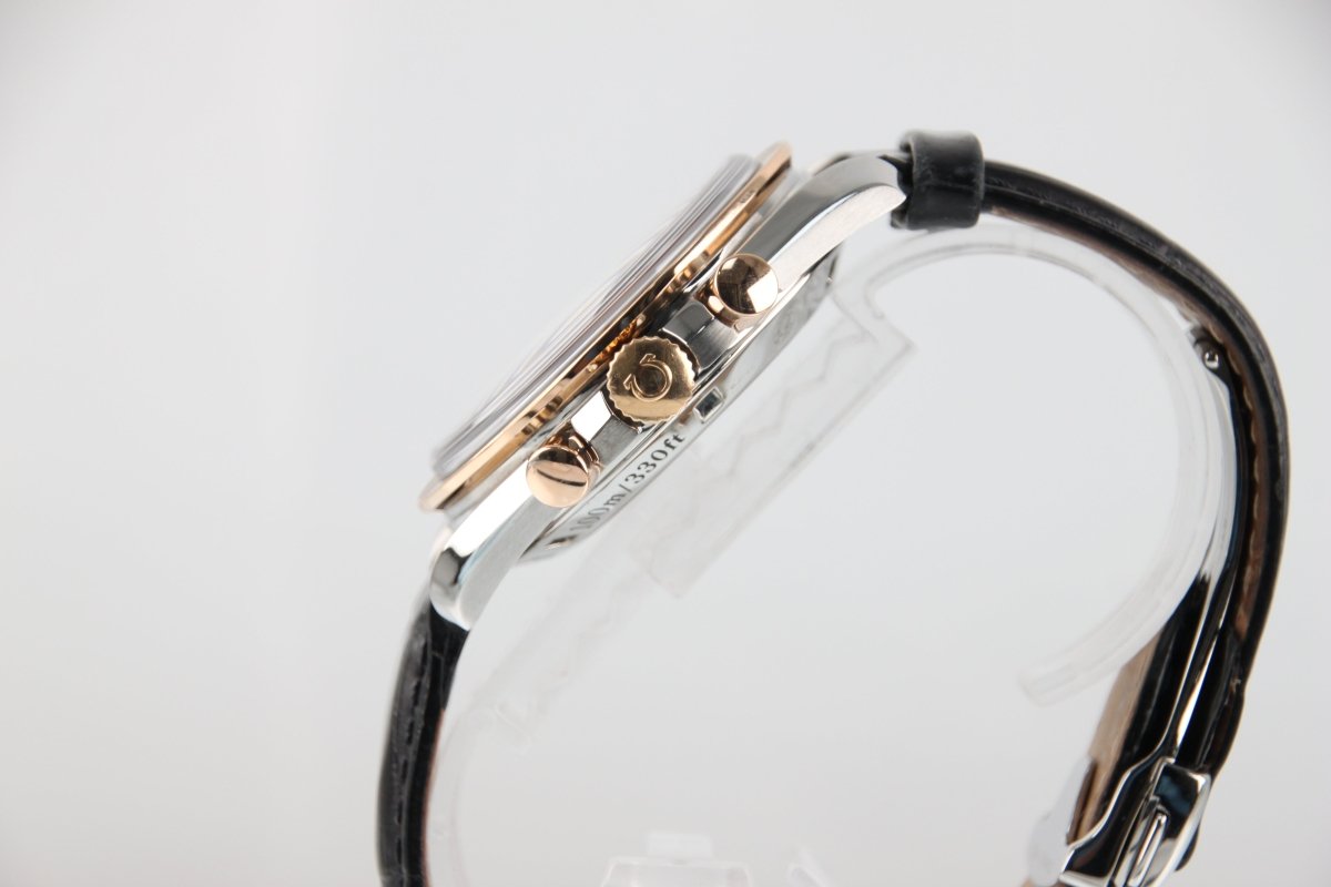 Used OMEGA Speedmaster Broad Arrow 1957 Rose Gold Bezel 321.93.42.50.13.001 Serviced - RYBrandshop