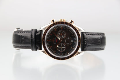 Used OMEGA Speedmaster Broad Arrow 1957 Rose Gold Bezel 321.93.42.50.13.001 Serviced - RYBrandshop
