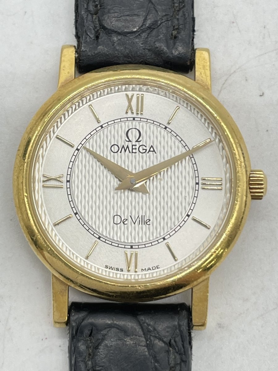 Used OMEGA De Ville 23mm Yellow Gold Quartz Women's Watch - RYBrandshop