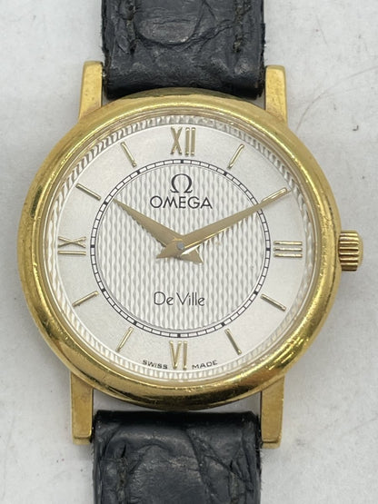 Used OMEGA De Ville 23mm Yellow Gold Quartz Women's Watch - RYBrandshop