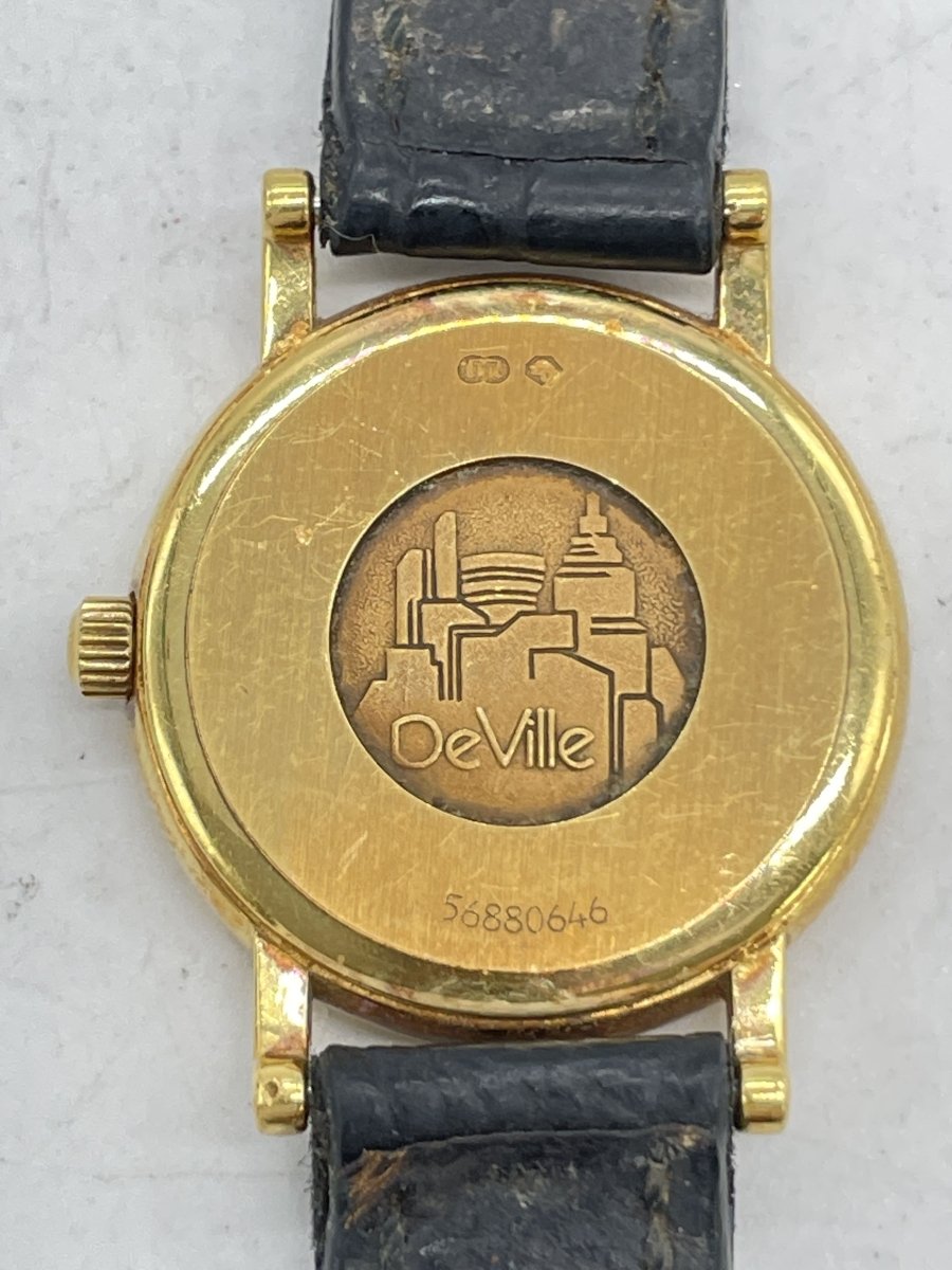 Used OMEGA De Ville 23mm Yellow Gold Quartz Women's Watch - RYBrandshop