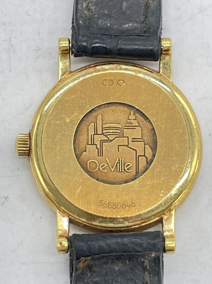 Used OMEGA De Ville 23mm Yellow Gold Quartz Women's Watch - RYBrandshop