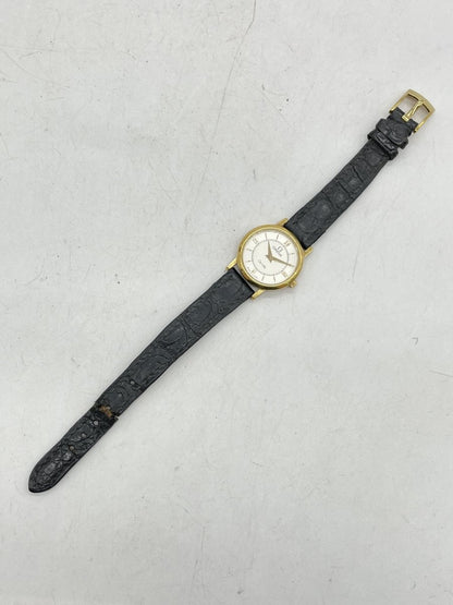 Used OMEGA De Ville 23mm Yellow Gold Quartz Women's Watch - RYBrandshop