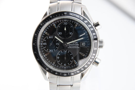 Used OMEGA Speedmaster Date 3210.50.00 Black Dial Automatic Men's Watch Full Set - RYBrandshop
