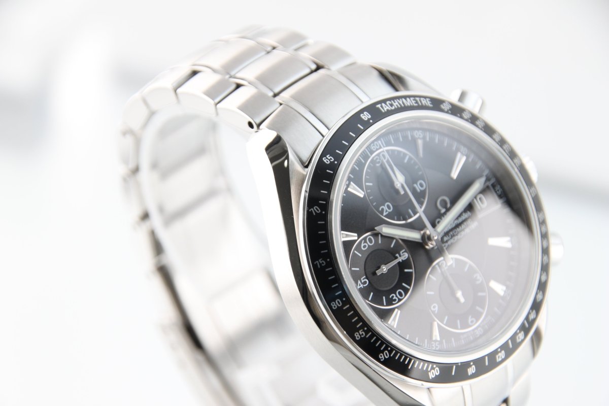 Used OMEGA Speedmaster Date 3210.50.00 Black Dial Automatic Men's Watch Full Set - RYBrandshop