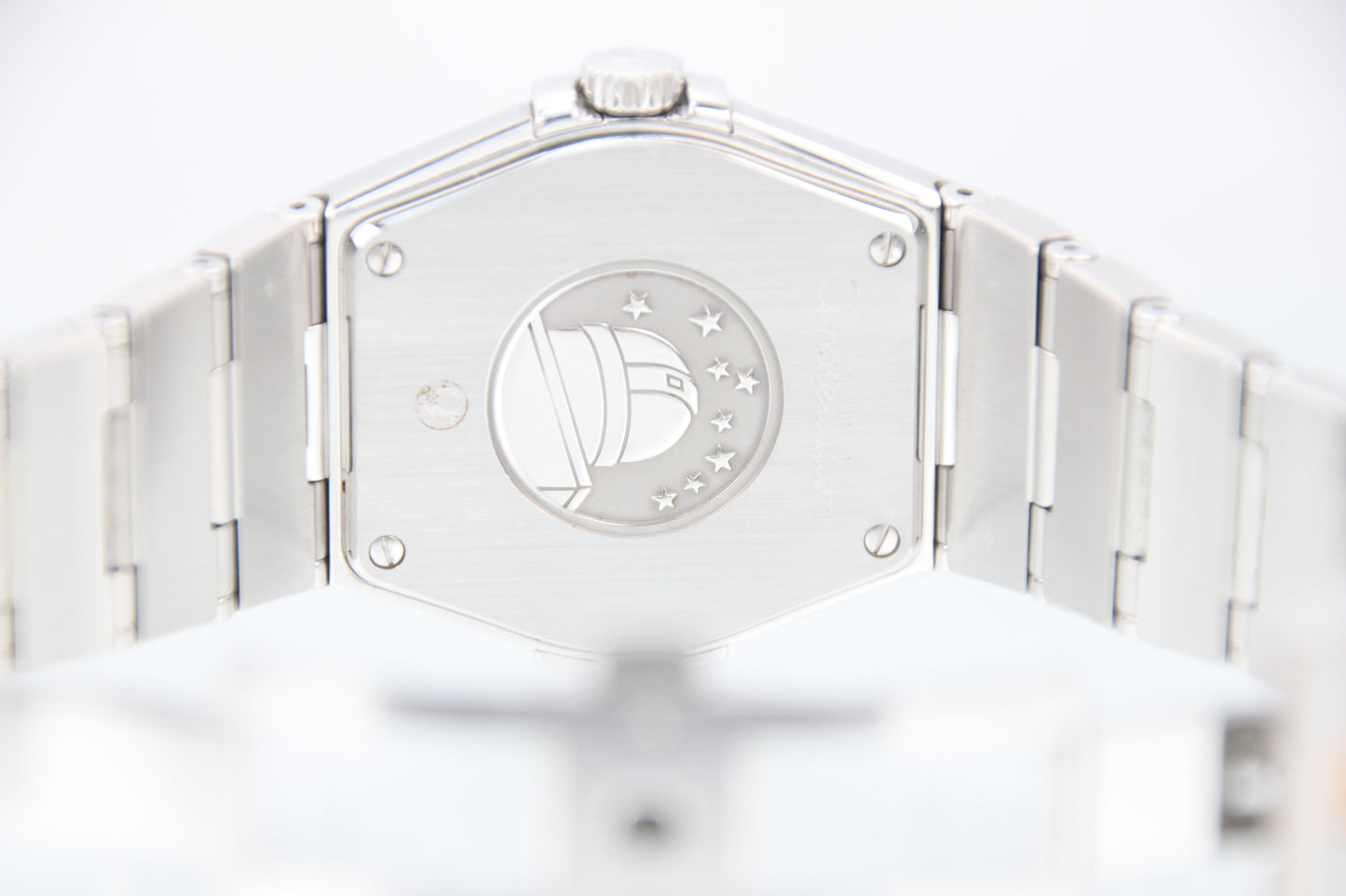 Used Omega Constellation Quartz 35mm Silver Dial Steel Men's Watch 123.10.35.60.02.001