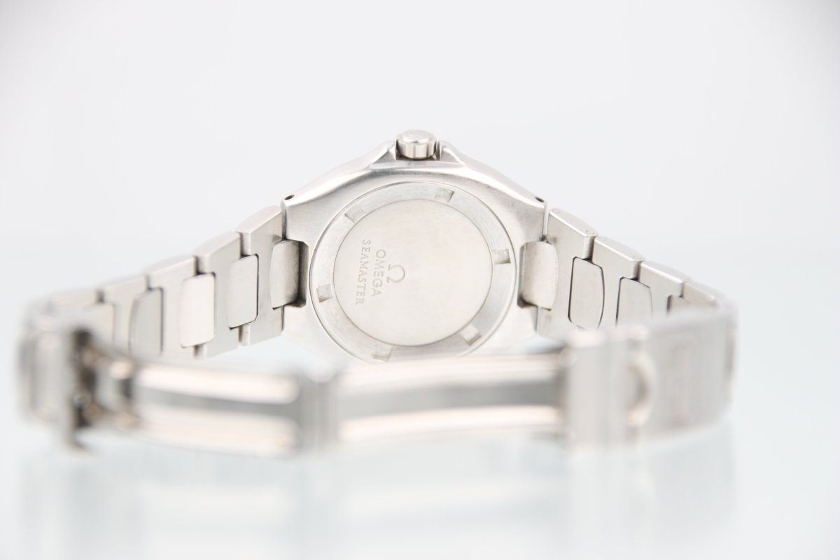 Used Omega Seamaster Professional Black Quartz Ladies Watch 796.1041 - RYBrandshop