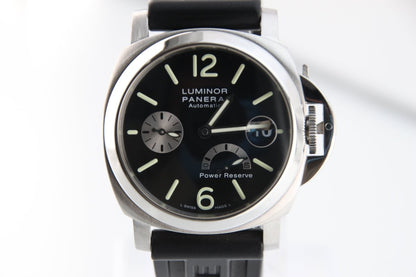 Used PANERAI Luminor Power Reserve 40mm PAM00125 Black Dial Automatic Rubber - RYBrandshop