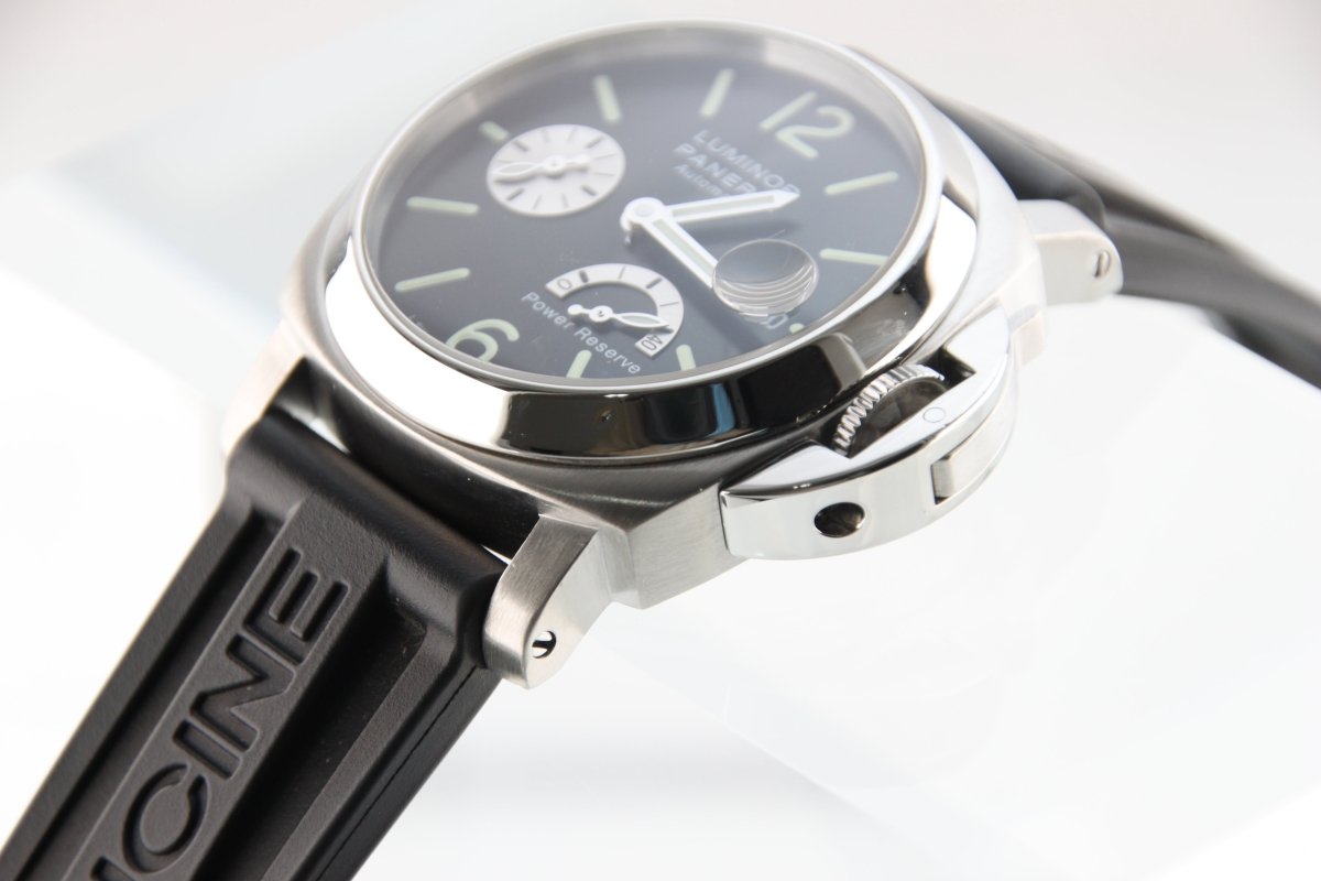 Used PANERAI Luminor Power Reserve 40mm PAM00125 Black Dial Automatic Rubber - RYBrandshop