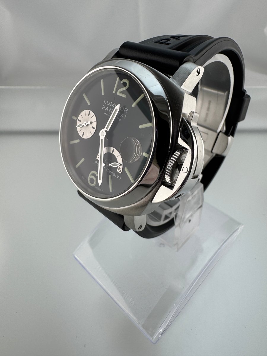 Used PANERAI Luminor Power Reserve 40mm PAM00125 Black Dial Automatic Rubber - RYBrandshop