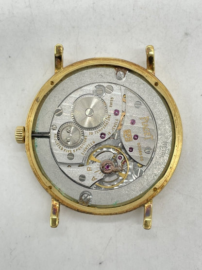 Used Piaget Round 30mm Yellow Gold Manual winding Men's Watch - RYBrandshop