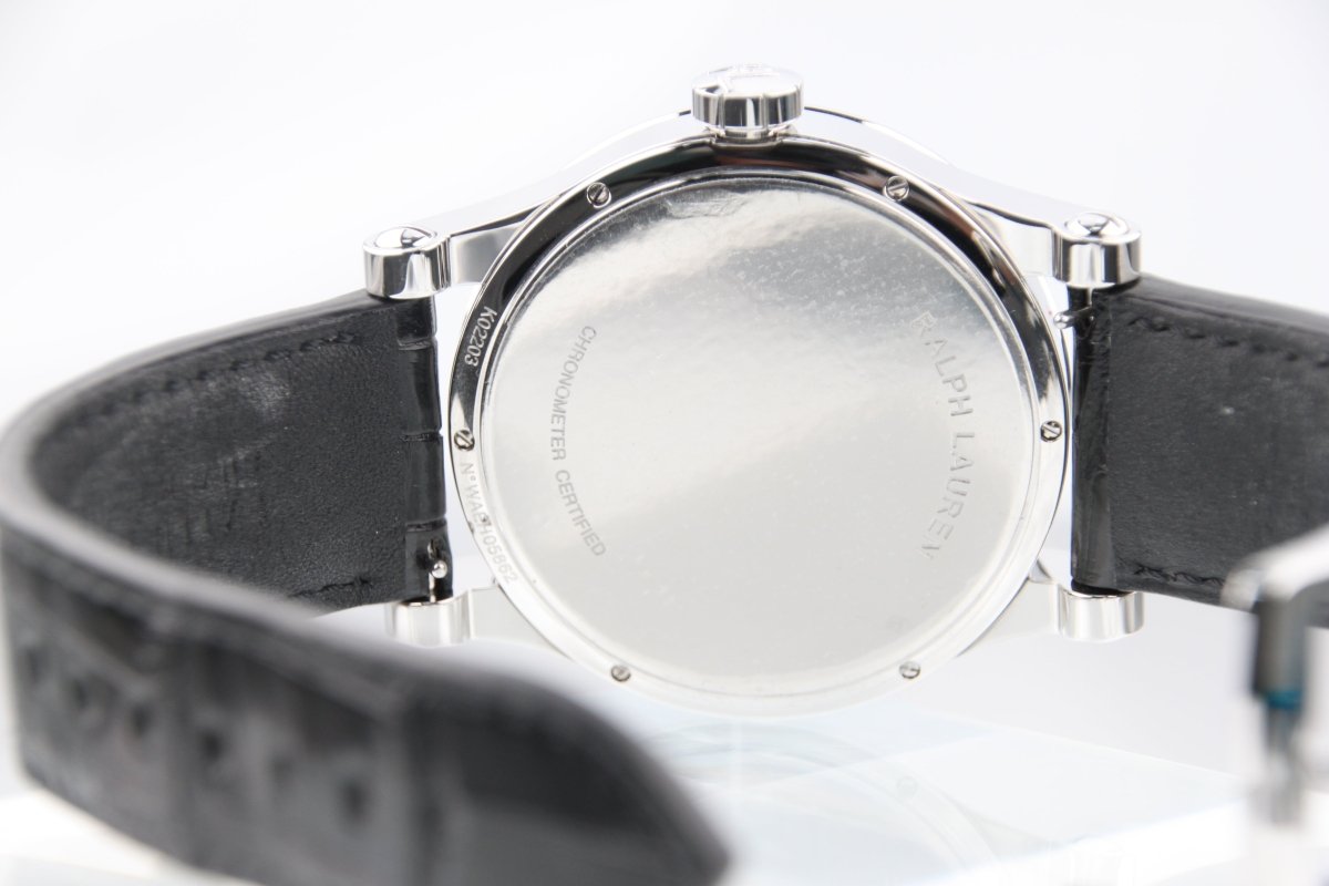 Used Ralph Lauren Classic Chronometer 45mm RLR0220706 Automatic Black Roman Dial - RYBrandshop
