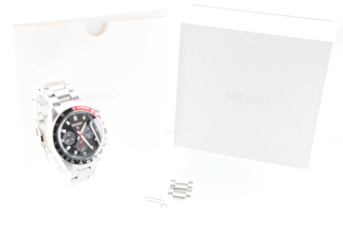 Used Seiko Prospex Speedtimer Solar Chronograph Black Dial SBDL097 41mm - RYBrandshop