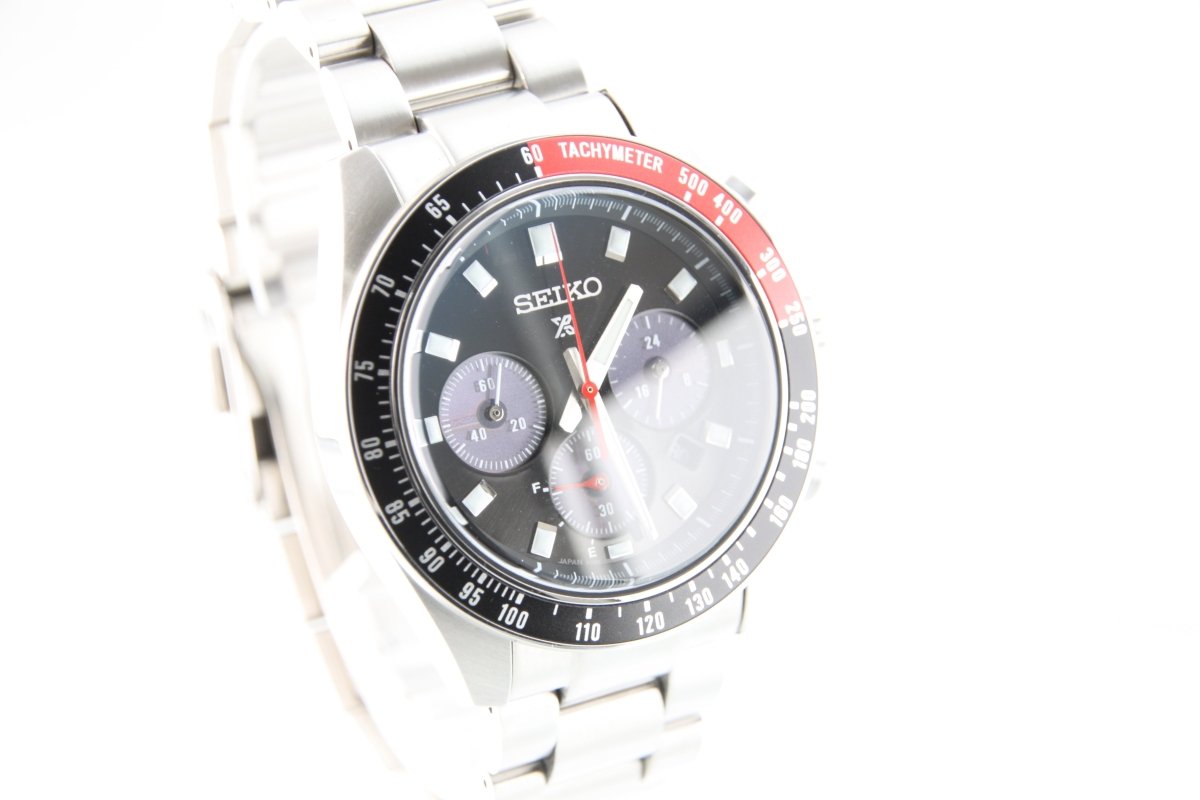 Used Seiko Prospex Speedtimer Solar Chronograph Black Dial SBDL097 41mm - RYBrandshop