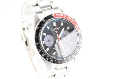 Used Seiko Prospex Speedtimer Solar Chronograph Black Dial SBDL097 41mm - RYBrandshop