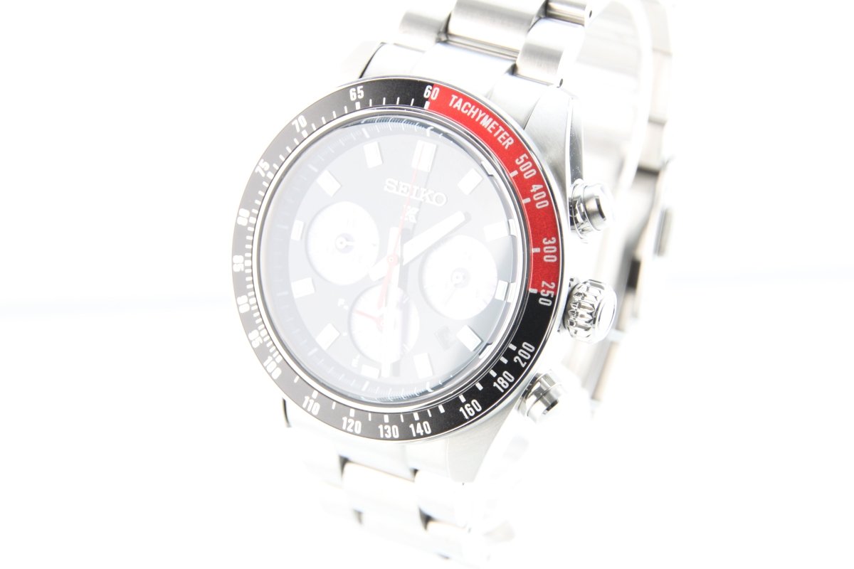 Used Seiko Prospex Speedtimer Solar Chronograph Black Dial SBDL097 41mm - RYBrandshop