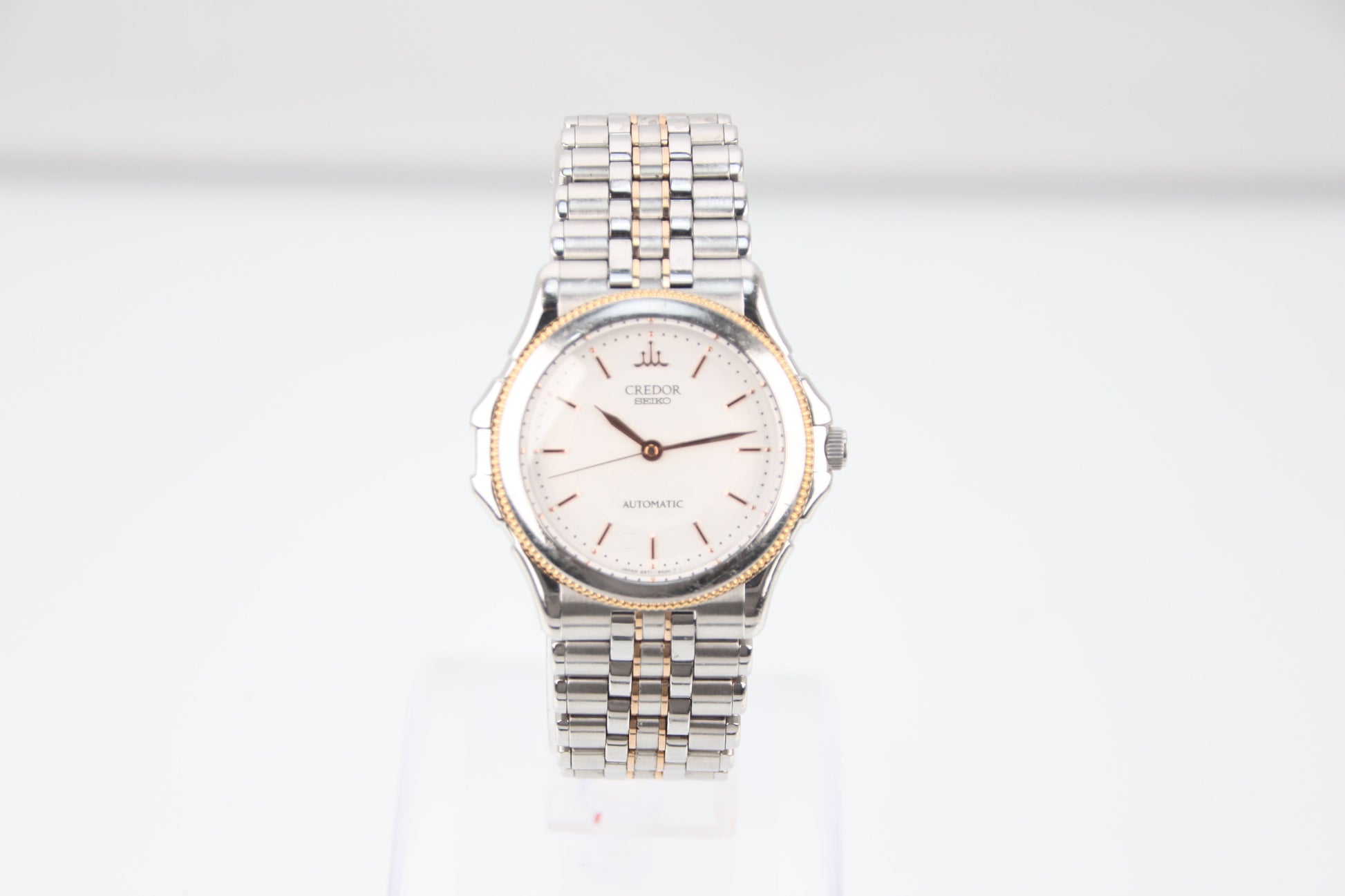 Seiko Credor Pacifique 4S71-6A10 Automatic 18K PG SS White Dial - Image 14