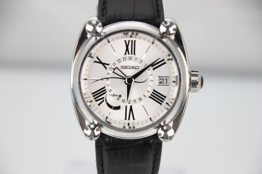 Used SEIKO Galante Spring Drive GMT White Dial SBLA035 5R66-0AC1 - RYBrandshop