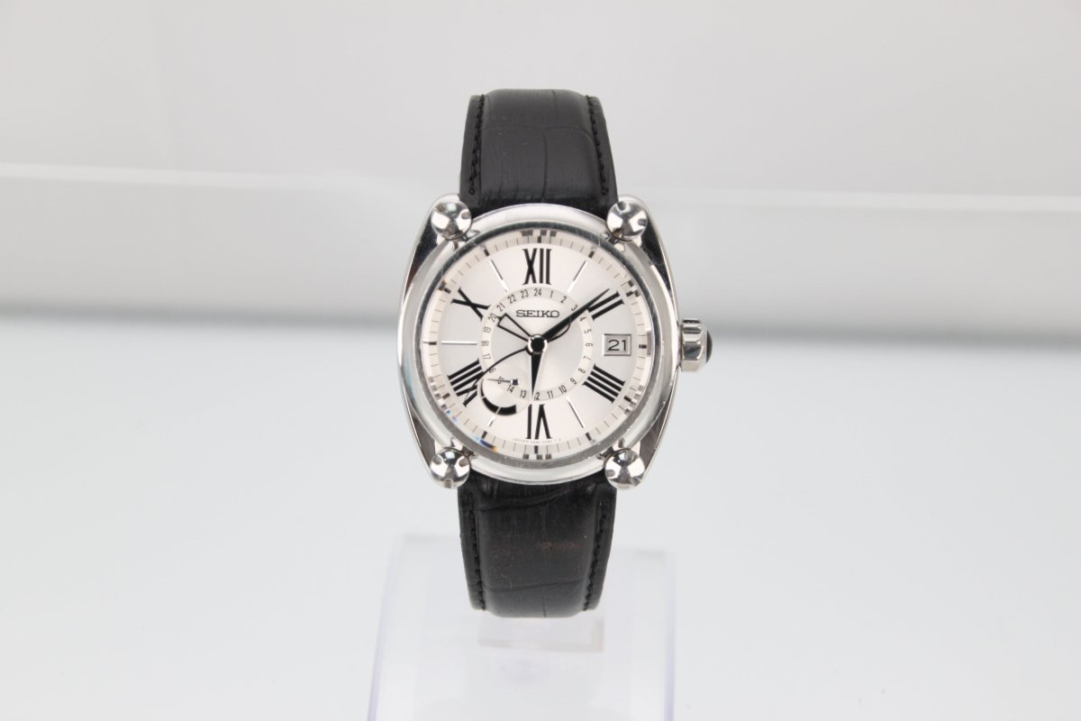 Used SEIKO Galante Spring Drive GMT White Dial SBLA035 5R66-0AC1 - RYBrandshop