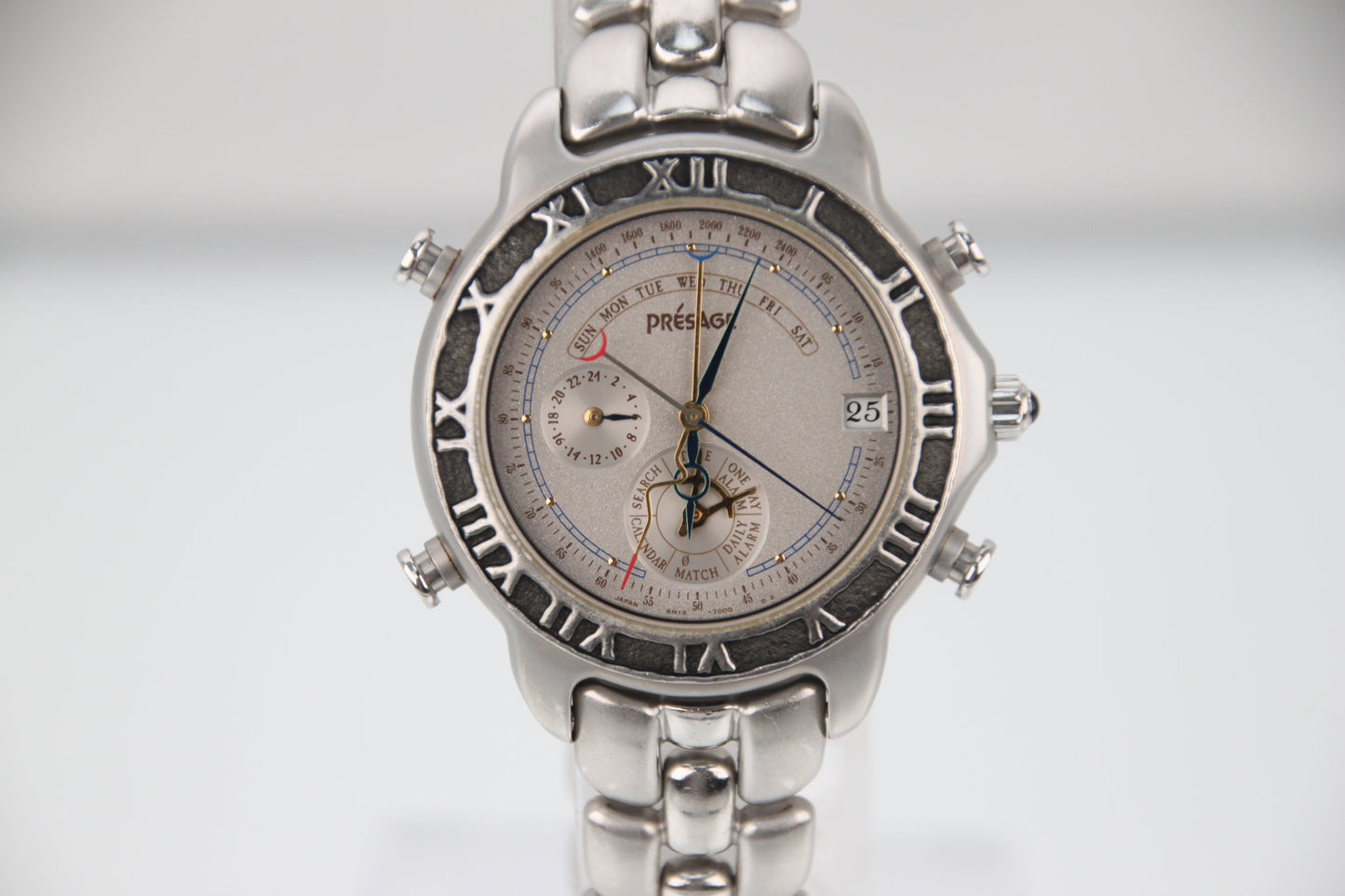 Seiko Presage Perpetual Calendar Quartz SAWK001 6M13-7000 Gray Dial - Image 1