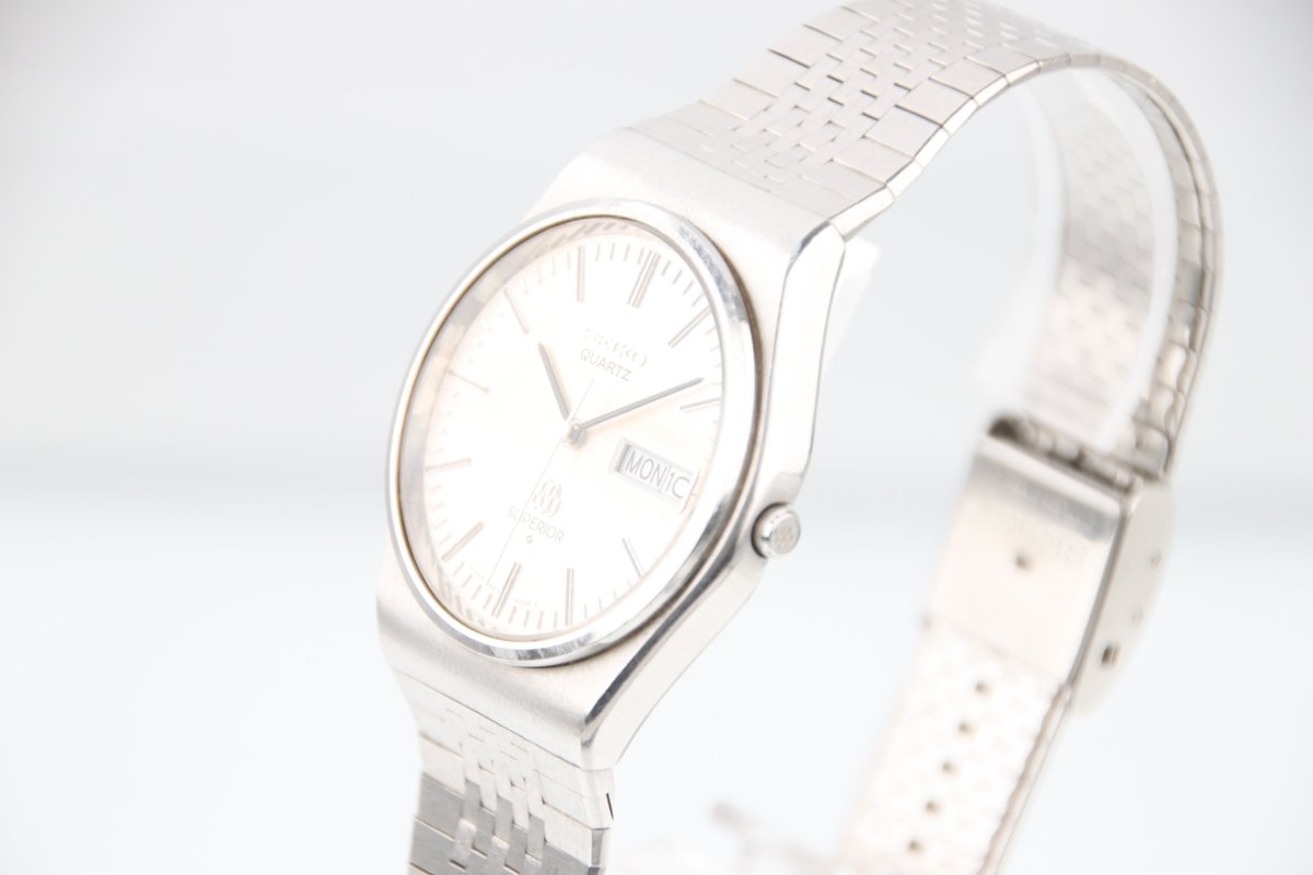 Used Seiko Superior Twin Quartz Day Date Vintage Mens Watch 9983-8000 - RYBrandshop