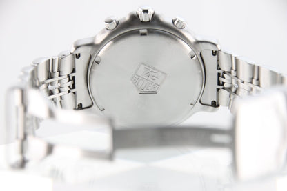 Used TAG Heuer 6000 Series Chronograph Blue Dial CH1111 - 0 Quartz Full Set - RYBrandshop