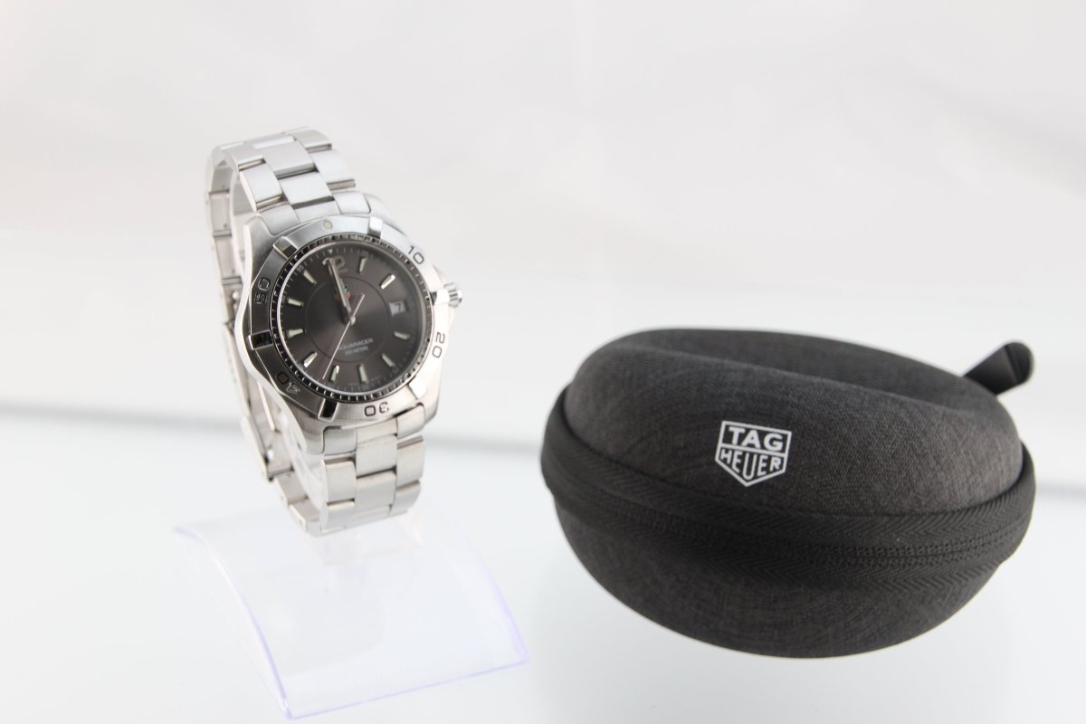 Used TAG Heuer Aquaracer 300M Quartz WAF111E Gray Dial 39mm Men's Watch - RYBrandshop