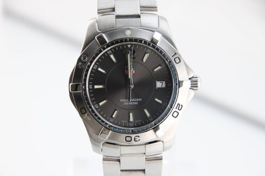 Used TAG Heuer Aquaracer 300M Quartz WAF111E Gray Dial 39mm Men's Watch - RYBrandshop