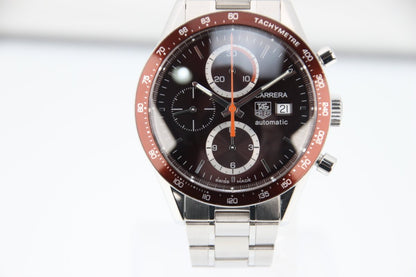 Used TAG Heuer Carrera Calibre 16 CV2013 Brown Dial 41mm Automatic Serviced - RYBrandshop