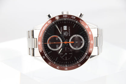 Used TAG Heuer Carrera Calibre 16 CV2013 Brown Dial 41mm Automatic Serviced - RYBrandshop