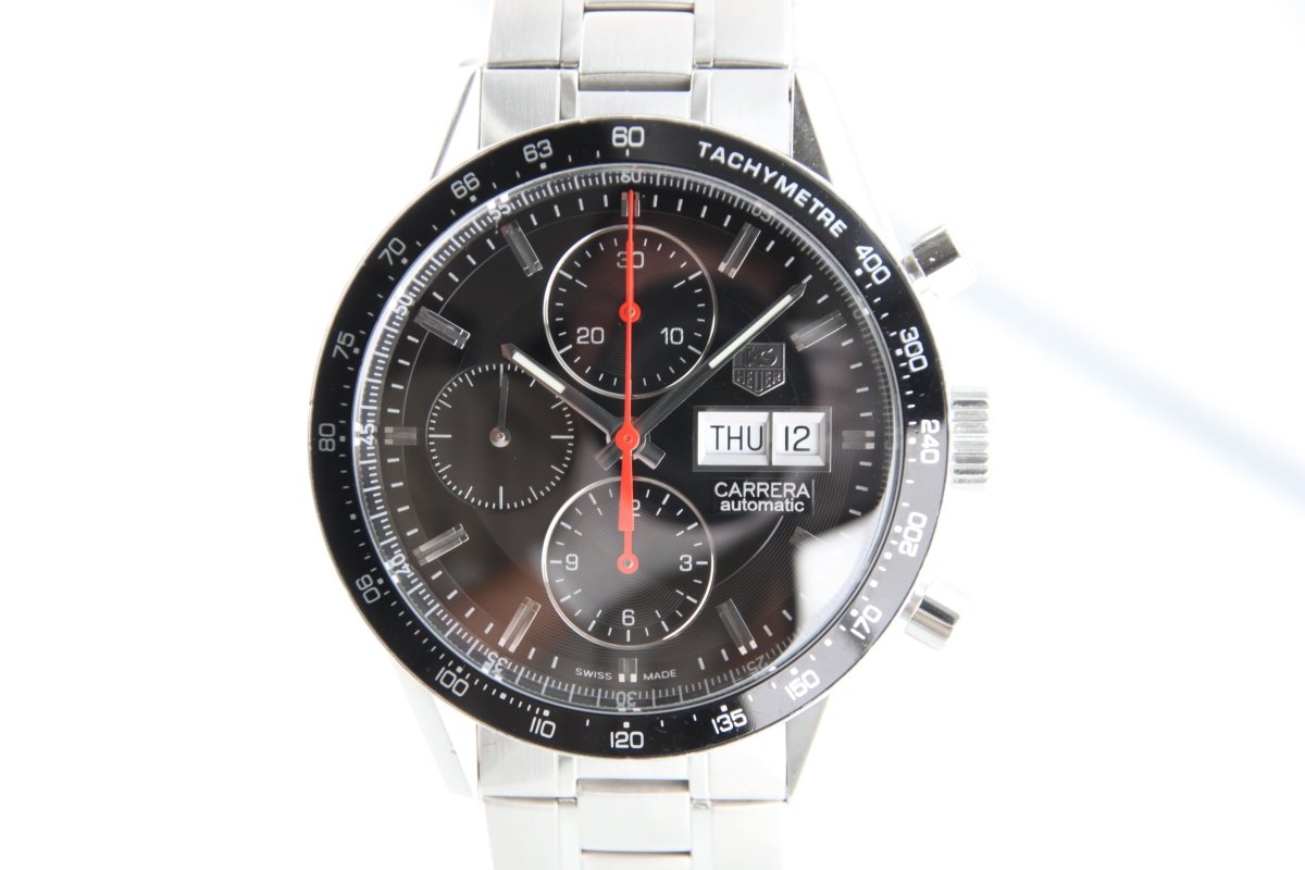 Used TAG Heuer Carrera CV201AH Dadate 42mm Stainless steel Automatic Men's Watch - RYBrandshop