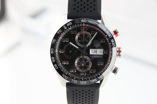 New TAG Heuer Carrera Calibre 16 Chronograph Day Date Black 44mm CBN2A1AA.FT6228 Unused - RYBrandshop