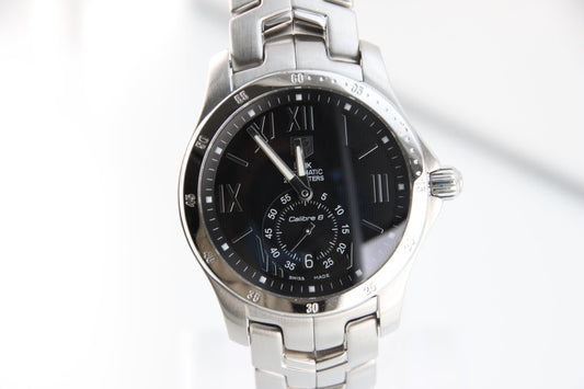 Used TAG Heuer Link Calibre Automatic Black Dial 38mm WJF211N Full Set - RYBrandshop