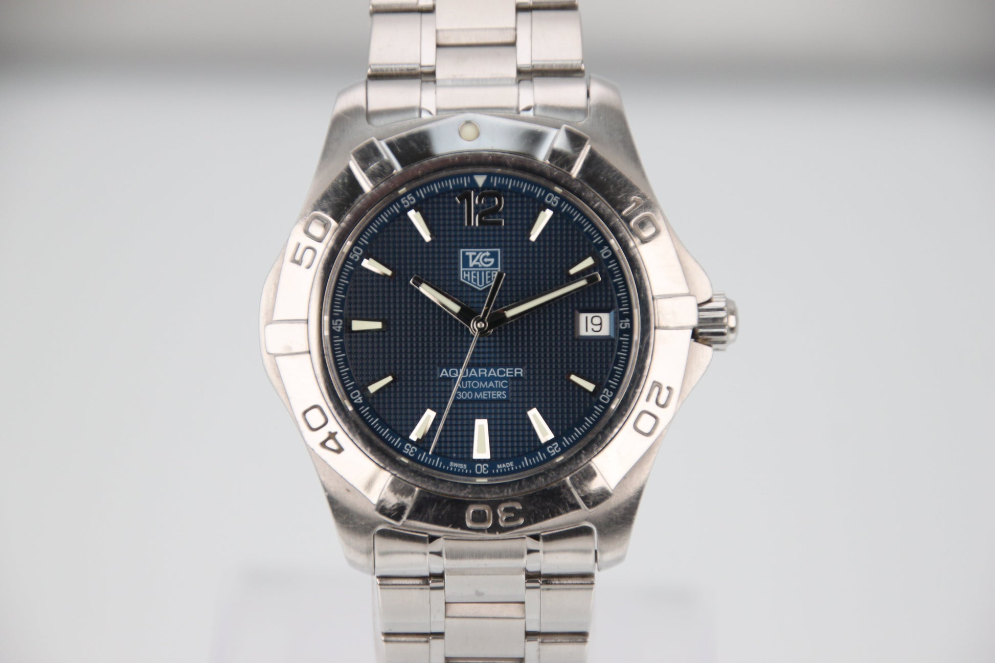 TAG Heuer Aquaracer WAF2112 Blue Dial Automatic 39mm - Image 1