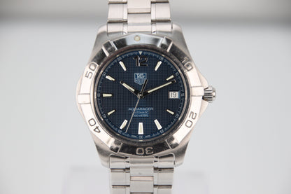 TAG Heuer Aquaracer WAF2112 Blue Dial Automatic 39mm - Image 1