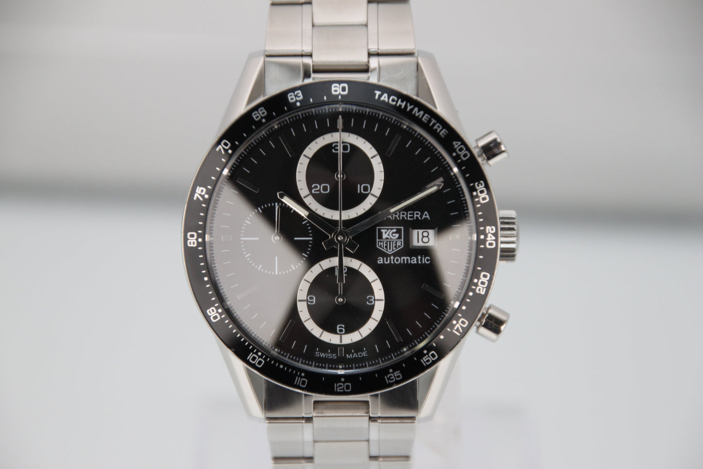 TAG Heuer Carrera Chronograph CV2010 Black Dial Automatic 41mm - Image 1