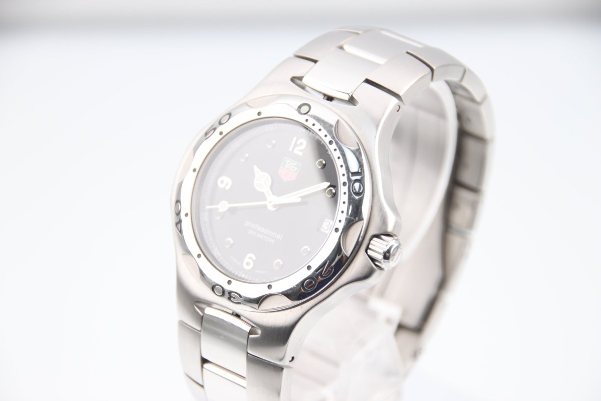 Used TAG Heuer Kirium Black Dial Quartz 37mm Steel Mens Watch WL1112-0 - RYBrandshop