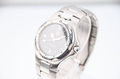 Used TAG Heuer Kirium Black Dial Quartz 37mm Steel Mens Watch WL1112-0 - RYBrandshop