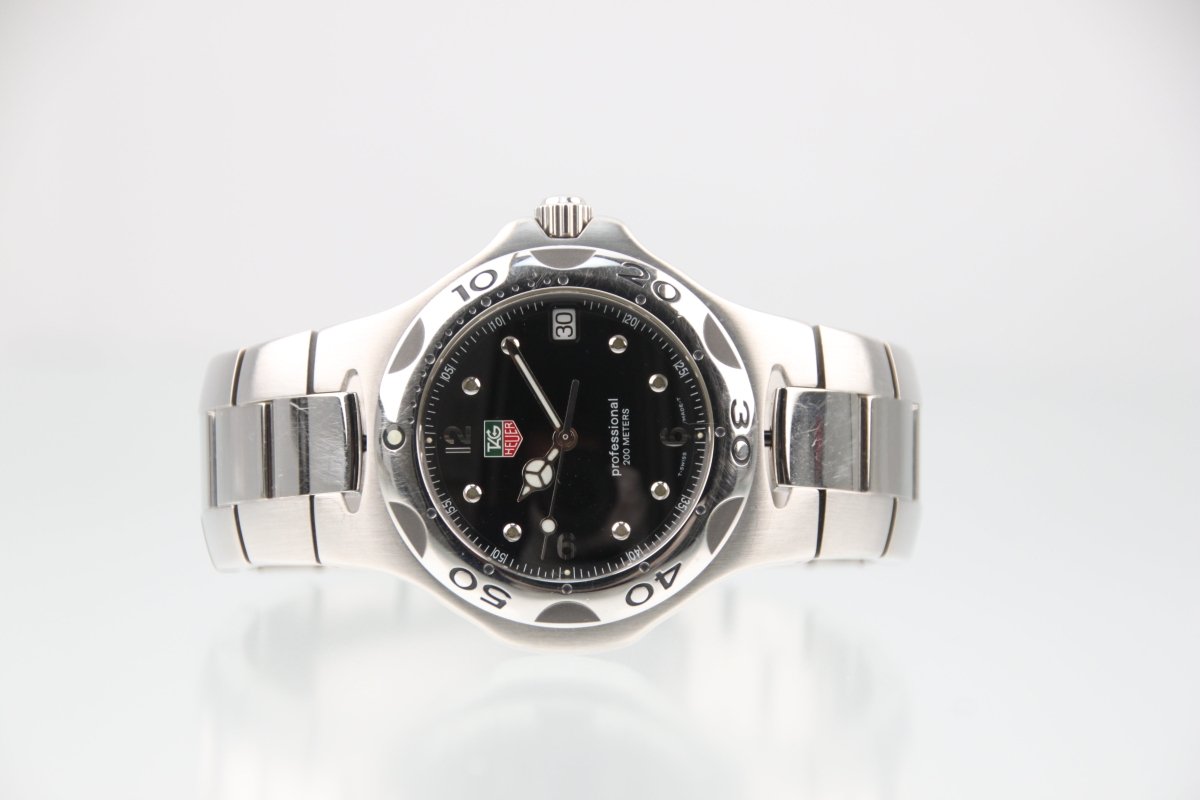 Used TAG Heuer Kirium Black Dial Quartz 37mm Steel Mens Watch WL1112-0 - RYBrandshop