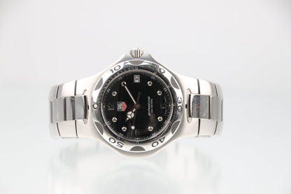 Used TAG Heuer Kirium Black Dial Quartz 37mm Steel Mens Watch WL1112-0 - RYBrandshop