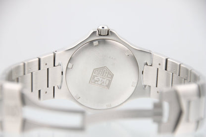 Used TAG Heuer Kirium Black Dial Quartz 37mm Steel Mens Watch WL1112-0 - RYBrandshop