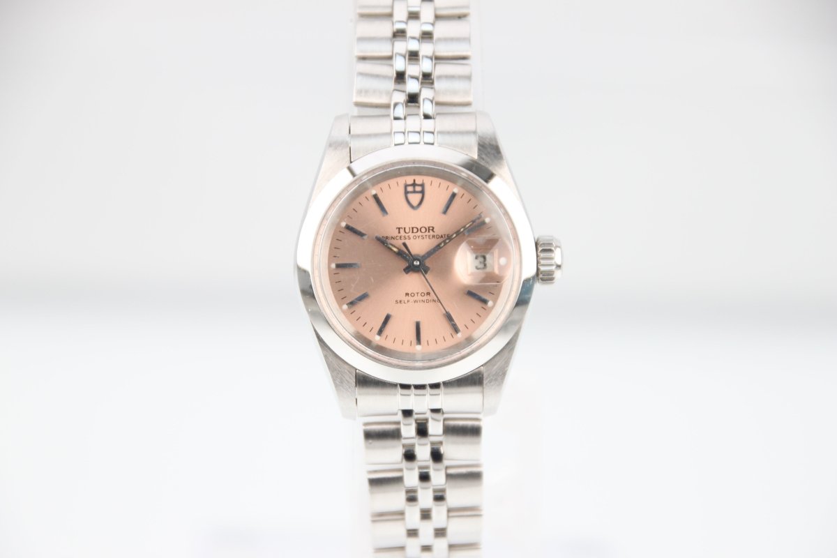 Used Tudor Princess Oysterdate Pink Dial Automatic Ladies Steel Watch 92413N - RYBrandshop