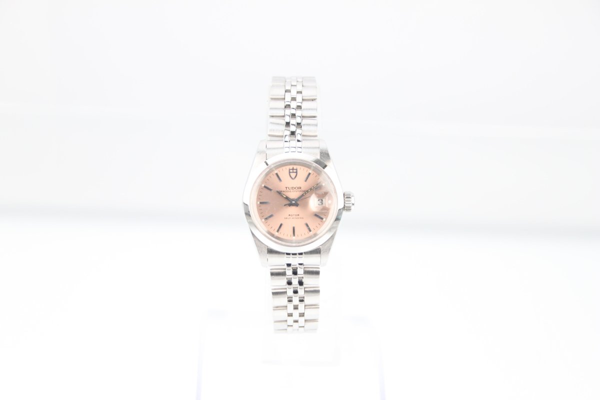 Used Tudor Princess Oysterdate Pink Dial Automatic Ladies Steel Watch 92413N - RYBrandshop
