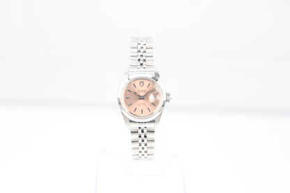 Used Tudor Princess Oysterdate Pink Dial Automatic Ladies Steel Watch 92413N - RYBrandshop
