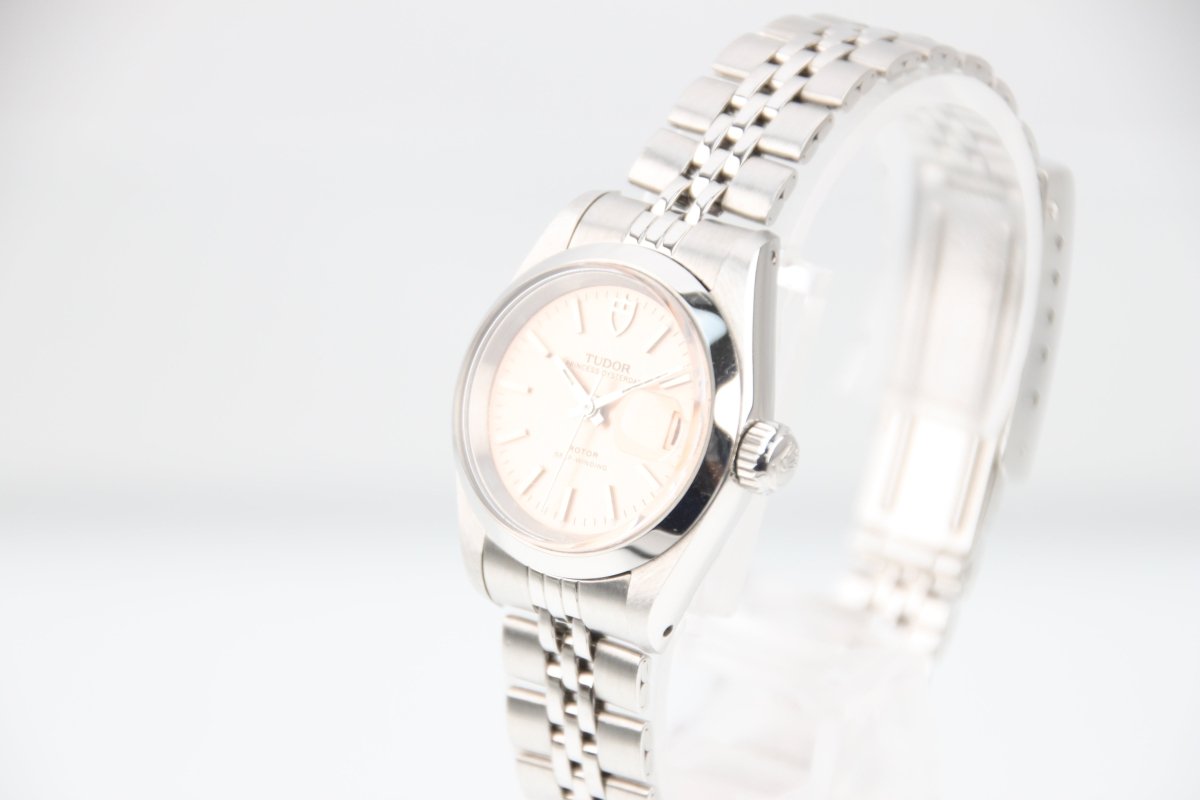 Used Tudor Princess Oysterdate Pink Dial Automatic Ladies Steel Watch 92413N - RYBrandshop