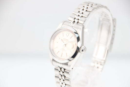 Used Tudor Princess Oysterdate Pink Dial Automatic Ladies Steel Watch 92413N - RYBrandshop