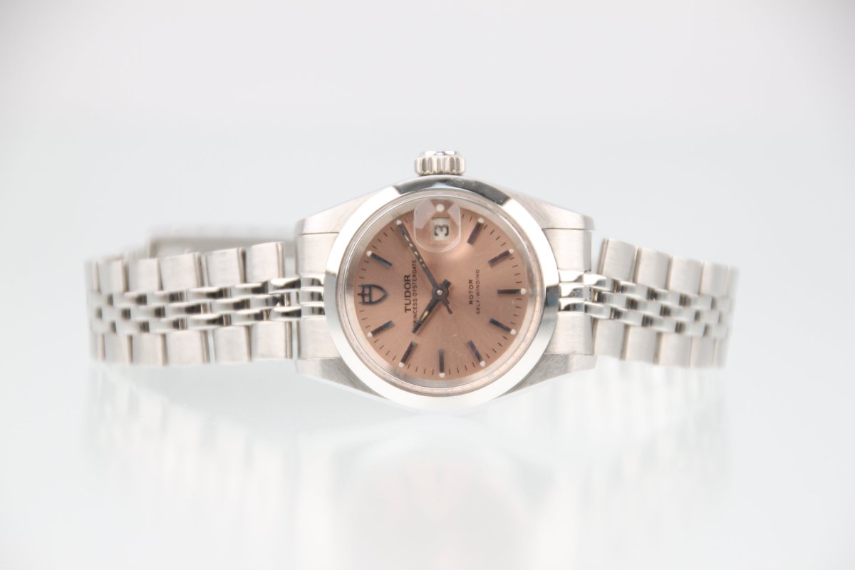 Used Tudor Princess Oysterdate Pink Dial Automatic Ladies Steel Watch 92413N - RYBrandshop