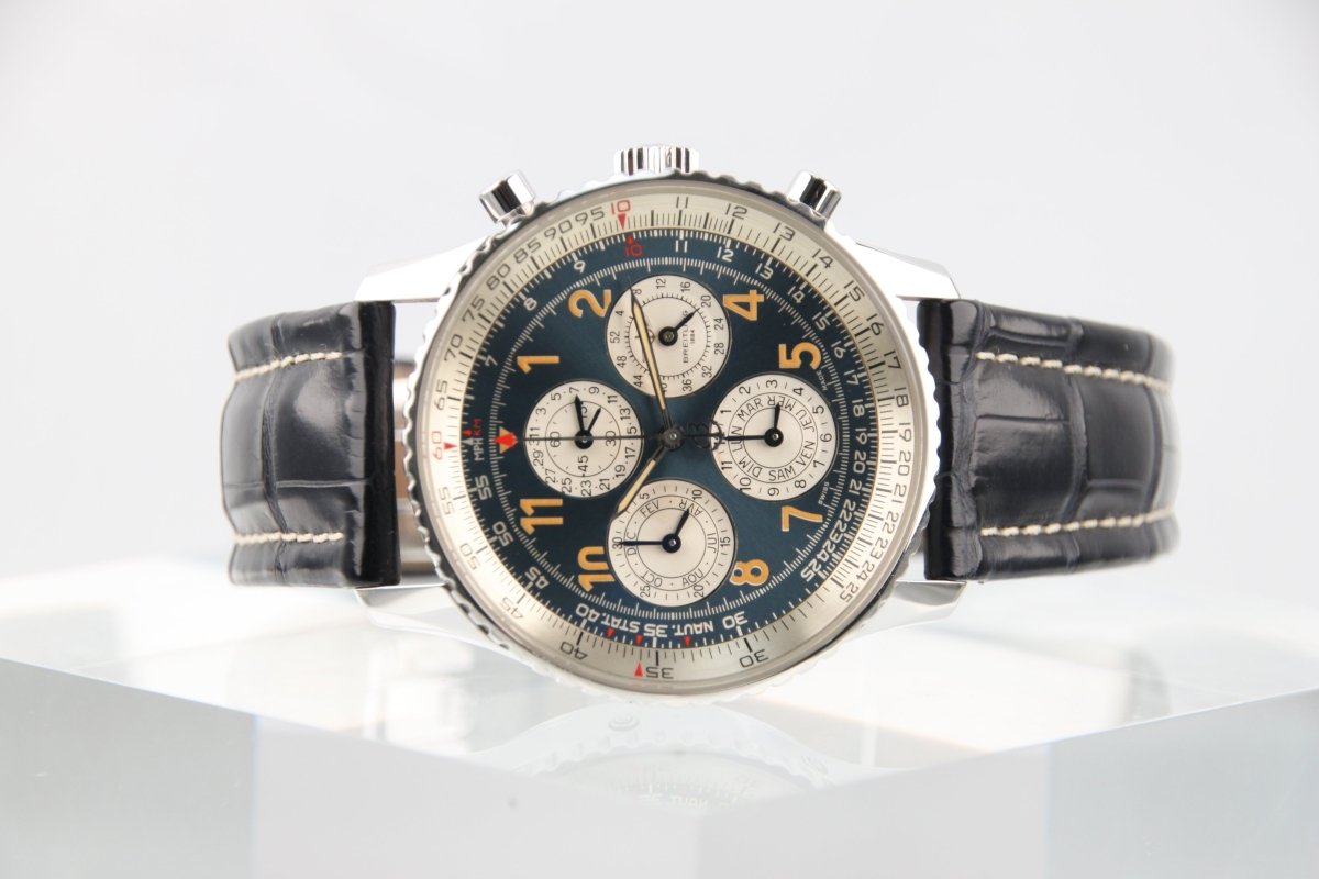 Used BREITLING Navitimer 1461 Semi - Perpetual Calendar Blue Dial A38022 - RYBrandshop