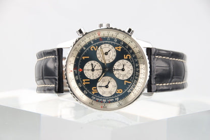 Used BREITLING Navitimer 1461 Semi - Perpetual Calendar Blue Dial A38022 - RYBrandshop